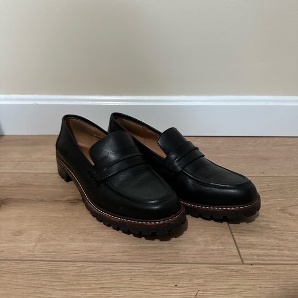 Black Leather Loafers - Picture 3 of 9